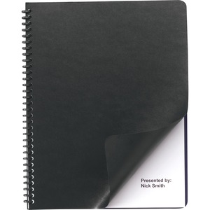 Presentation Cover, Plain, Round Corners, 50/PK, Black