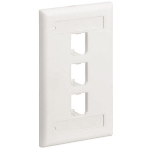 PANDUIT 3 Socket Mini-Com Classic Faceplate