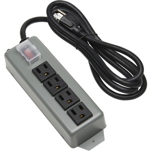 Tripp Lite Waber Industrial Power Strip 4 outlet 6' Cord Locking Switch Cover