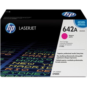 HP 642A (CB403A) Original Laser Toner Cartridge - Single Pack - Magenta - 1 Each