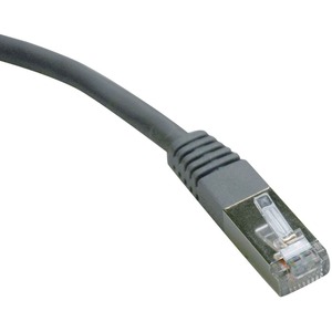 Tripp Lite Cat6 Gigabit Molded Shielded (FTP) Ethernet Cable (RJ45 M/M) PoE Gray 50 ft. (15.24 m)