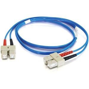 C2G-1m SC-SC 62.5/125 OM1 Duplex Multimode PVC Fiber Optic Cable - Blue