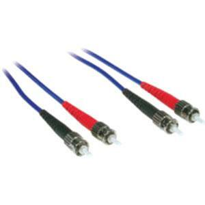 C2G-1m ST-ST 62.5/125 OM1 Duplex Multimode PVC Fiber Optic Cable - Blue