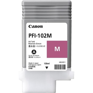 Reservoir d'Encre Canon Magenta Pigmenté 0897B001 Pour imagePROGRAF iPF500, iPF510, IPF600, iPF605 - PFI-102M