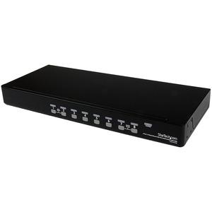 StarTech.com 8 Port 1U Rackmount USB PS/2 KVM Switch with OSD