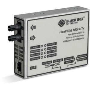 Black Box FlexPoint 100Base-TX to 100Base-FX Media Converter