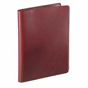 Wirebound Covers,Classic,5-1/2x8-1/2 ,Leather,Red
