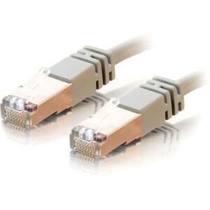 C2G-14ft Cat6 Molded Shielded (STP) Network Patch Cable - Gray