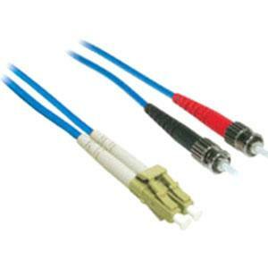 C2G 5m LC-ST 62.5/125 OM1 Duplex Multimode PVC Fiber Optic Cable - Blue