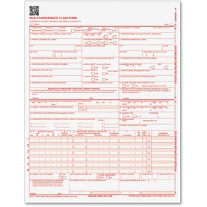 Health Insurance Claim Form, 1 Part, 8-1/2x11 , 250/PK