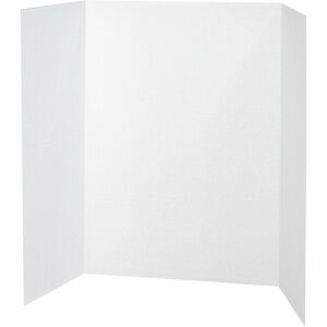 Black Tri-Fold Display Board, Corrugated Cardboard, 36 x 48 Inches (Pack of 24)