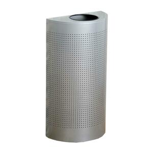 United Receptacle Open Top Half Round Waste Can