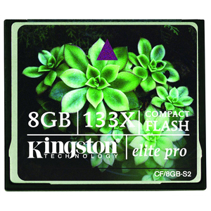 Kingston 8GB Elite Pro CompactFlash Card - 133x