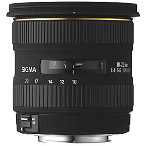 Sigma 10-20mm f/4-5.6 EX DC HSM Autofocus Super Wide Angle Zoom Lens