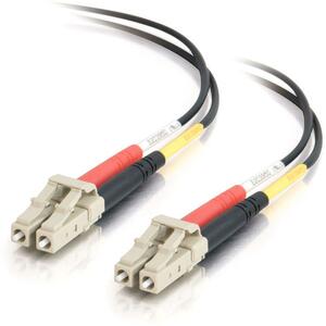 C2G-3m LC-LC 62.5/125 OM1 Duplex Multimode Fiber Optic Cable (Plenum-Rated) - Black