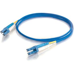 C2G-10m LC-LC 9/125 OS1 Duplex Singlemode PVC Fiber Optic Cable - Blue