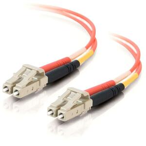 C2G 15m LC-LC 62.5/125 OM1 Duplex Multimode PVC Fiber Optic Cable (LSZH) - Orange