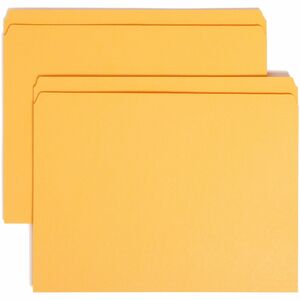File Folder, Straight Tab Cut, Letter, 100/BX, Goldenrod
