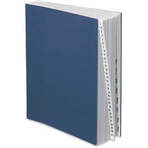 Expandable Desk File, Ltr, 42-Div, Jan-Dec, BK/BE