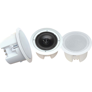 PyleHome PDPC82 2-way Flush Mount, In-ceiling Speaker - Matte White