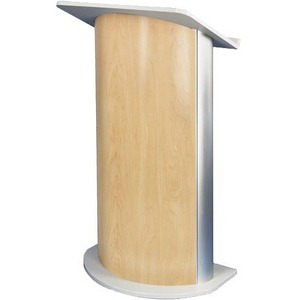 AmpliVox SN3130 - Curved Hardrock Maple Lectern