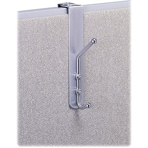 Safco 4167 Chrome Plated Steel Double Over Panel Coat Hook