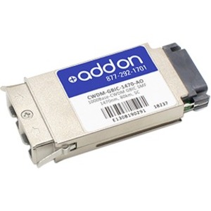 AddOn Cisco CWDM-GBIC-1470 Compatible TAA Compliant 1000Base-CWDM GBIC Transceiver (SMF, 1470nm, 80km, SC)