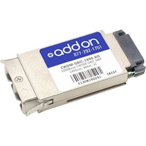 AddOn Cisco CWDM-GBIC-1490 Compatible TAA Compliant 1000Base-CWDM GBIC Transceiver (SMF, 1490nm, 80km, SC)