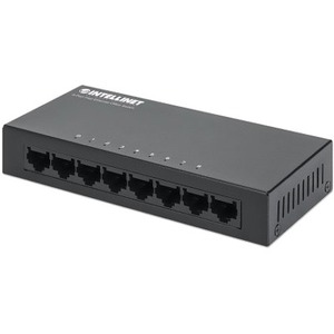 Intellinet Network Solutions 8-Port Fast Ethernet Office Switch, Desktop, Metal Housing