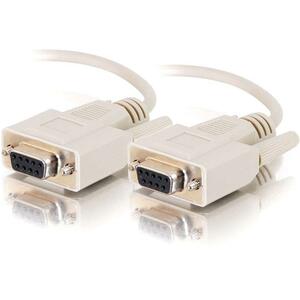 C2G 1ft DB9 F/F Cable - Beige