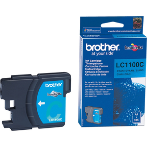 Encre Brother Cyan LC1100C pour DCP-185C / 385C 387C/585CW/6690CW/715W,  MFC-250C / 290C / 490CW - LC1100C