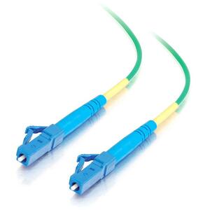 C2G-5m LC-LC 9/125 OS1 Simplex Singlemode PVC Fiber Optic Cable - Green