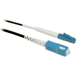 C2G-2m LC-SC 9/125 OS1 Simplex Singlemode PVC Fiber Optic Cable - Black