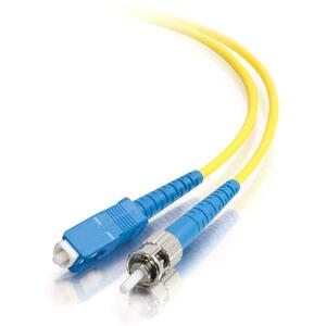 C2G 15m SC-ST 9/125 OS1 Simplex Singlemode PVC Fiber Optic Cable (LSZH) - Yellow