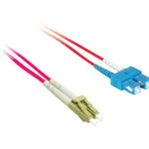 C2G-3m LC-SC 9/125 OS1 Duplex Singlemode PVC Fiber Optic Cable - Red