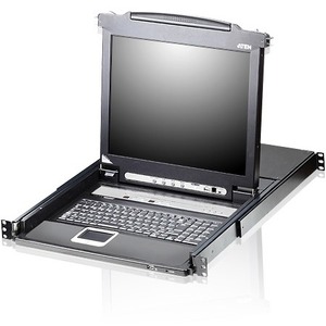 Aten Slideaway CL5716 19" LCD Console with 16-Port KVMP Switch-TAA Compliant