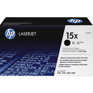 HP 15X (C7115X) Original Laser Toner Cartridge - Single Pack - Black - 1 Each