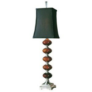 Uttermost Leopard Glass Buffet Transitional Table Lamp