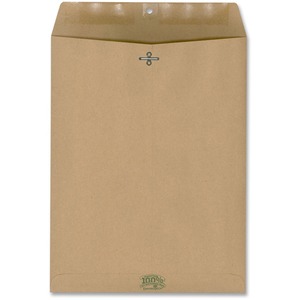 Clasp Envelopes, 60 lb., 10x13 , 110/BX, Natural Brown