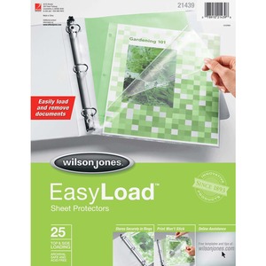 Poly Sheet Protectors, Easy Load, 9x11 , 25/PK, Clear