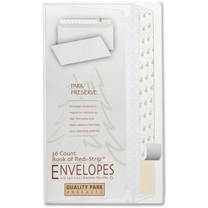 Envelopes, Book Of Envelopes,No 10(4-1/8x9-1/2)36/PK,White