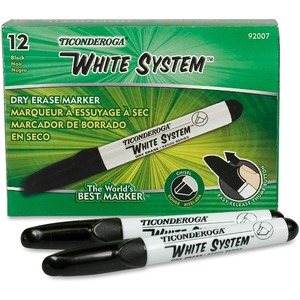 Dixon Dry Erase Markers;Chisel Marker Point Style   Black Ink   1 Each 