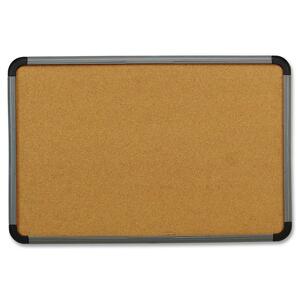 Cork Board, Contemporary, 36x24 , Aluminum Frame