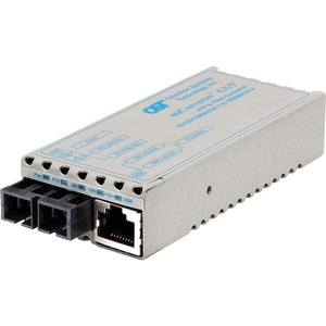 miConverter 10/100/1000 Gigabit Ethernet Fiber Media Converter RJ45 SC Single-Mode 34km