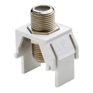 On-Q Non-Recessed Nickel F-Connector, Nickel 50-Pack