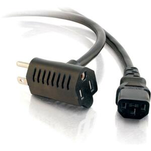 1.5FT 16 AWG UNIVERSAL POWER CORD WITH EXTRA OUTLET