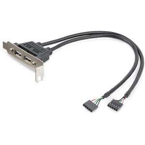 StarTech.com 2 Port USB A Female Low Profile Slot Plate Adapter~