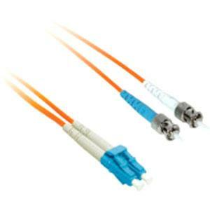 C2G-6m LC-ST 50/125 OM2 Duplex Multimode Fiber Optic Cable (Plenum-Rated) - Orange