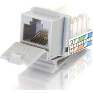 C2G 90° Cat5E RJ45 UTP Keystone Jack - Gray