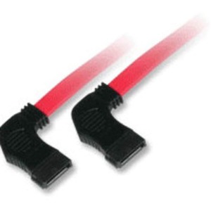 C2G 18in 7-pin 90° Side to 90° 1-Device Side Serial ATA Cable